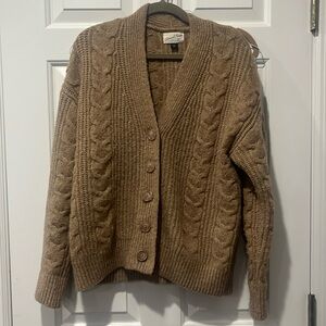 Oversized camel sweater